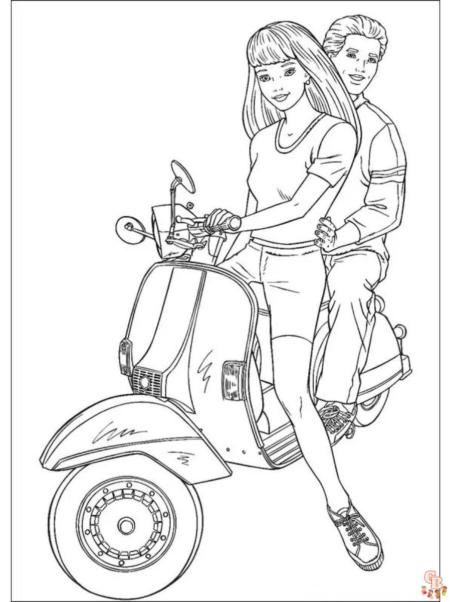 Ken coloring pages free