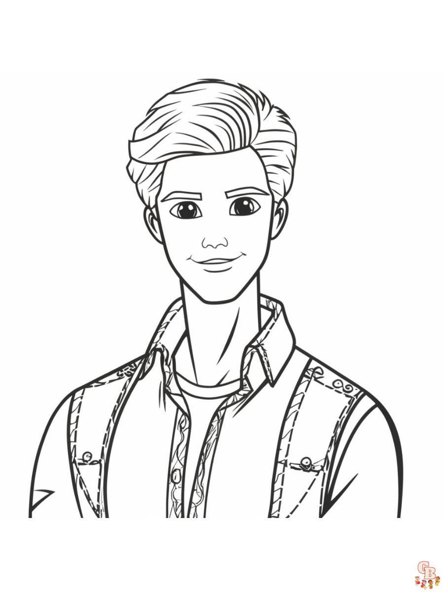 Ken coloring pages to print