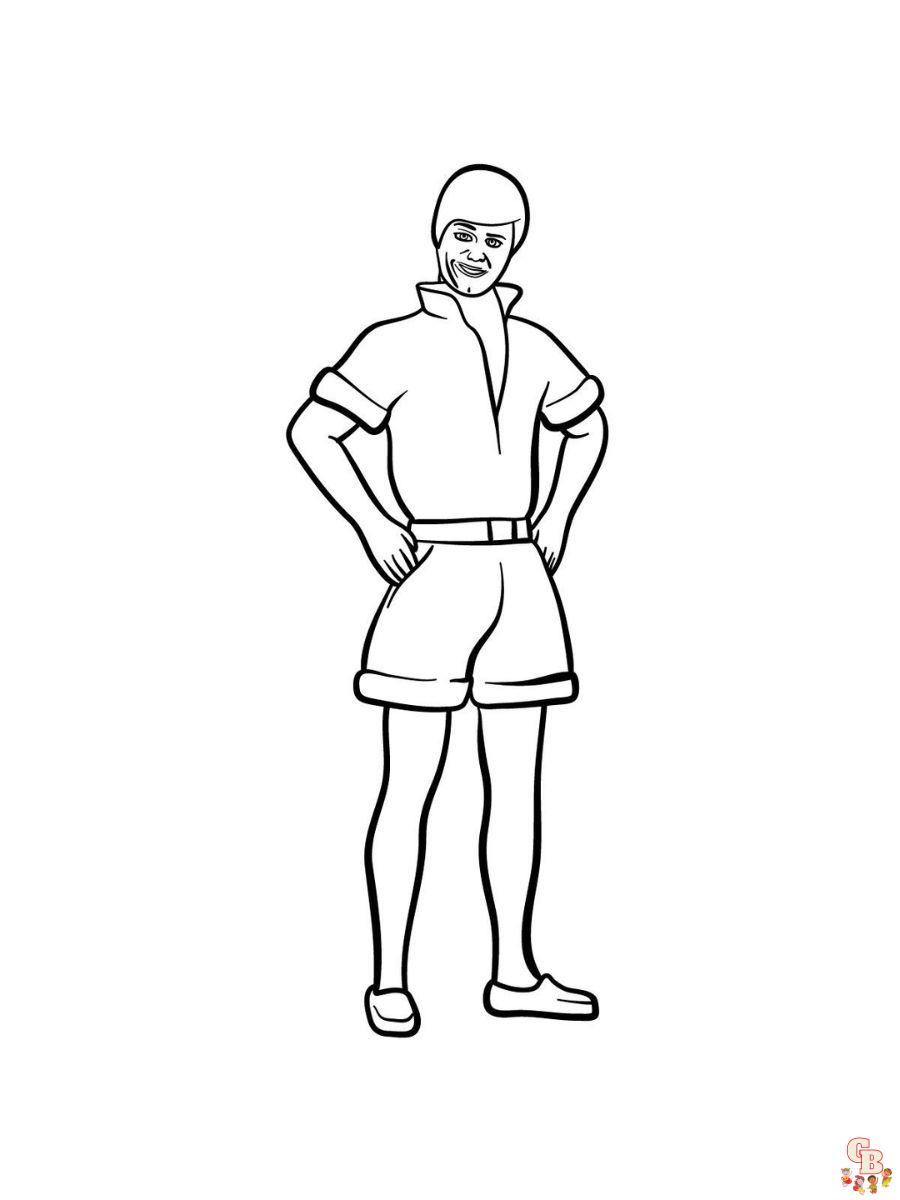 Ken toy story coloring pages