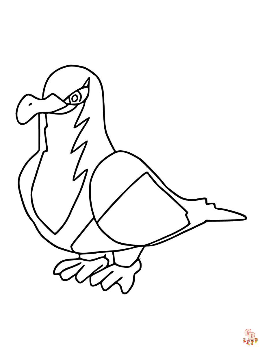 Kilowattrel coloring page