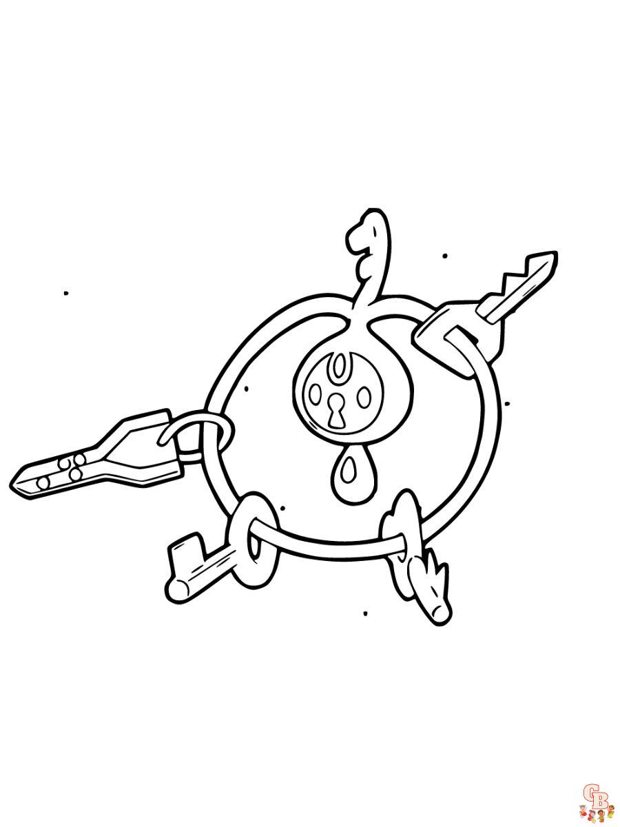 Klefki coloring page