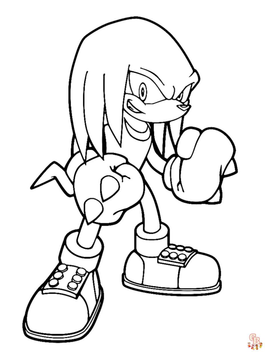 Knuckles ready to fighting