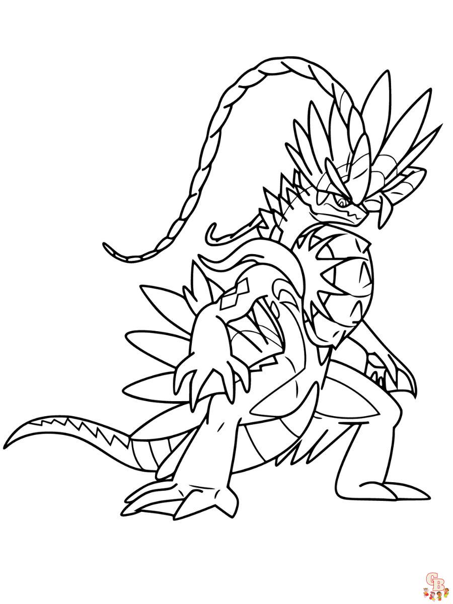 Koraidon coloring page