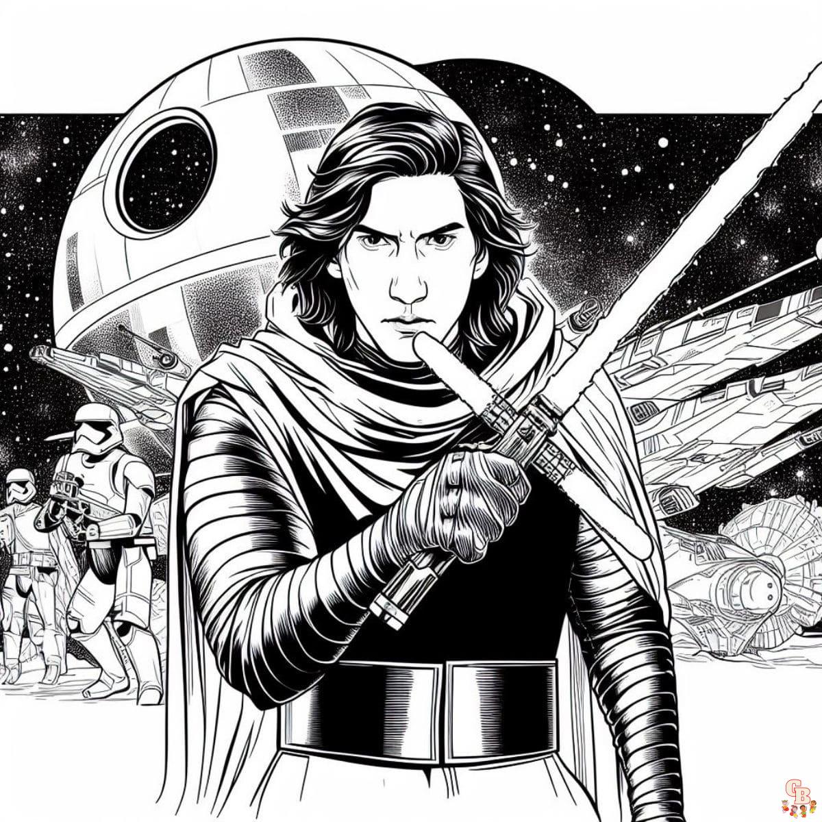 Kylo Ren Coloring Pages