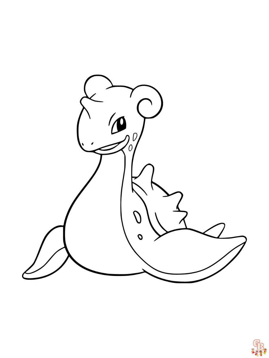 Lapras coloring pages