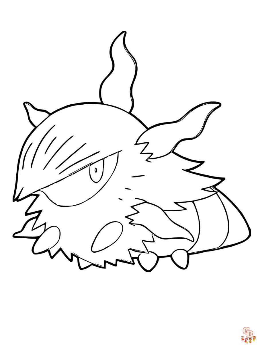 Larvesta coloring page