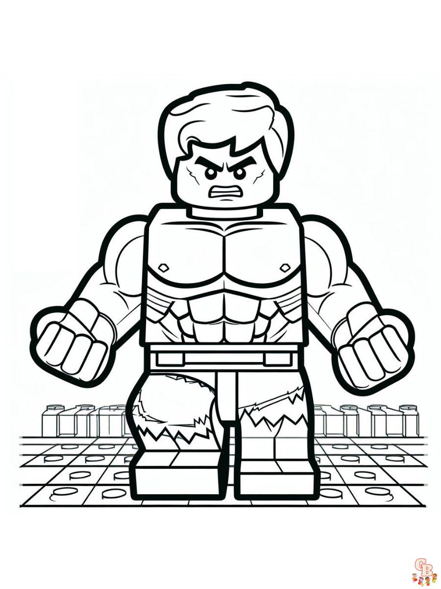 Lego Avenger Coloring Pages Printable