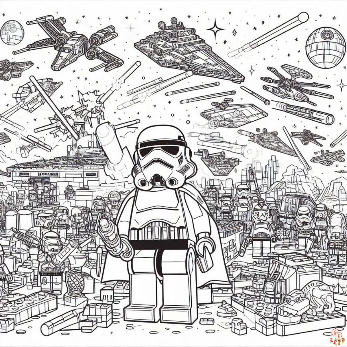 Lego Star Wars Coloring Pages