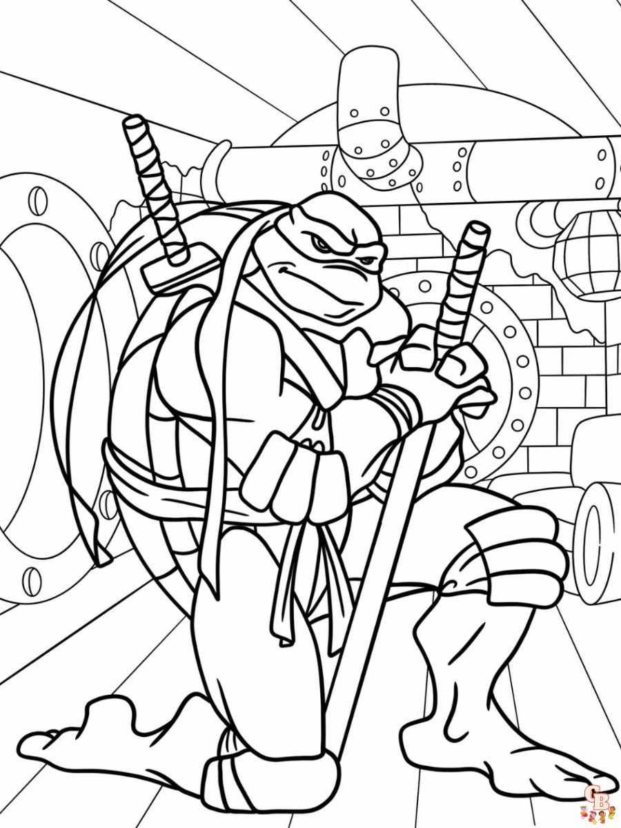 Leonardo Coloring Pages Free