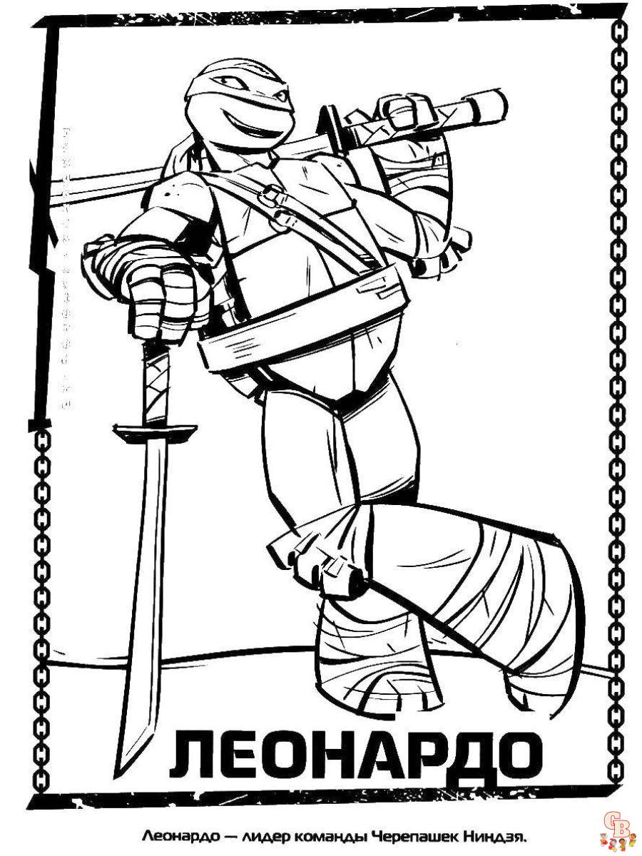 Leonardo Coloring Pages