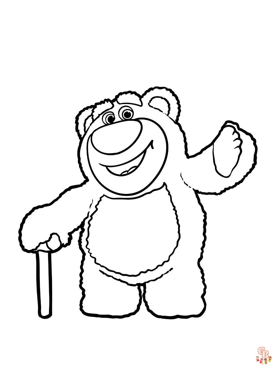 Lotso toy story coloring pages