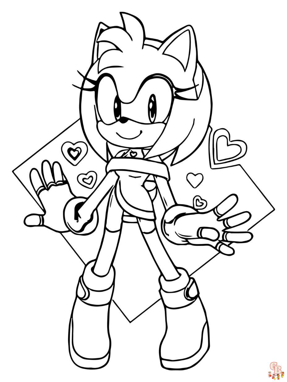 Lovely Amy Coloring Pages