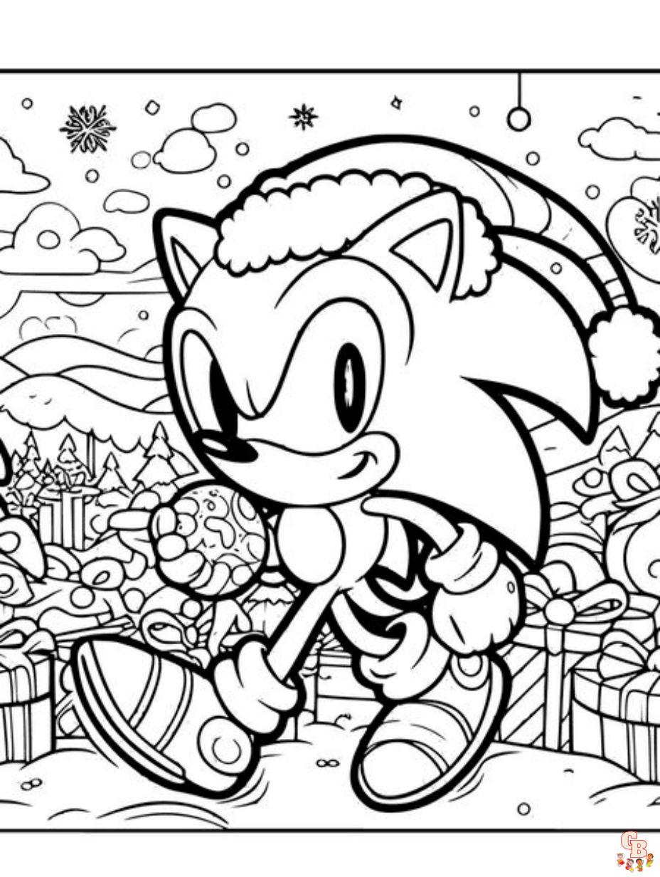 Lovely Sonic Coloring Pages