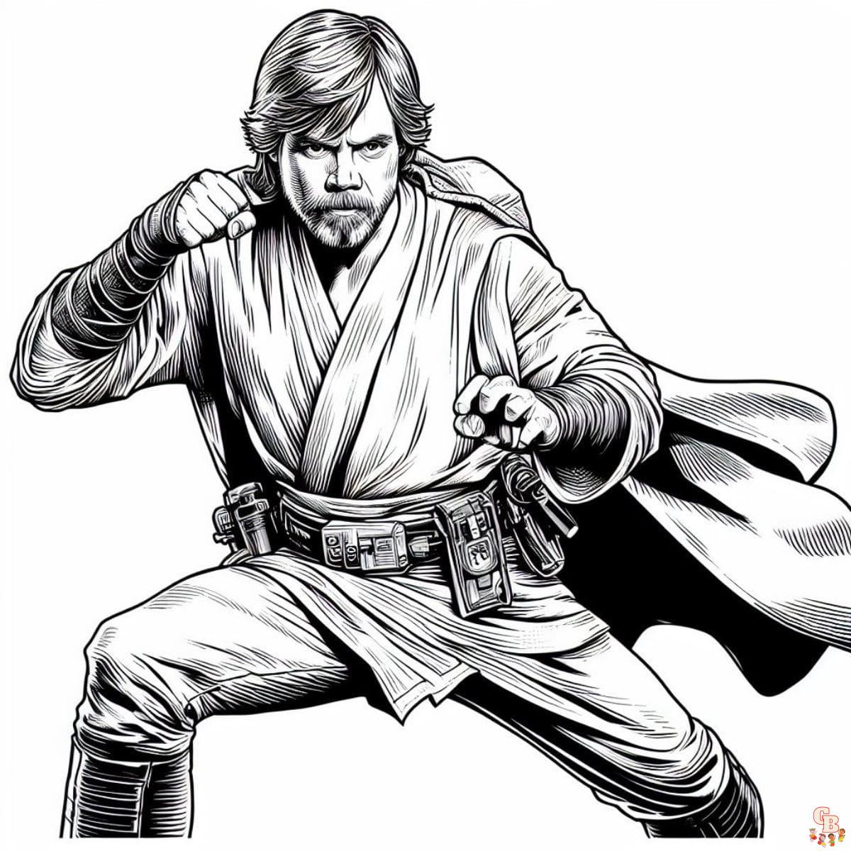 Luke Skywalker ready to fight