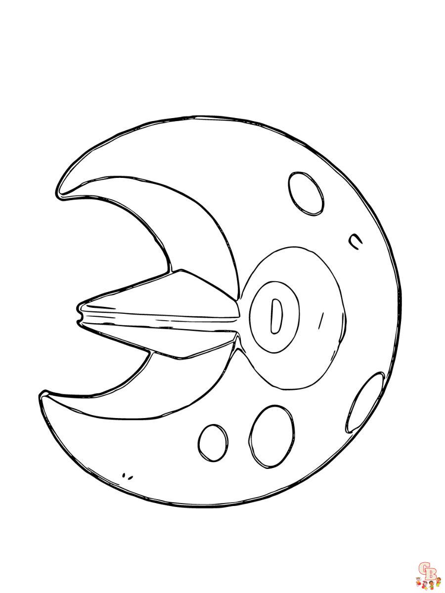 Lunatone coloring pages