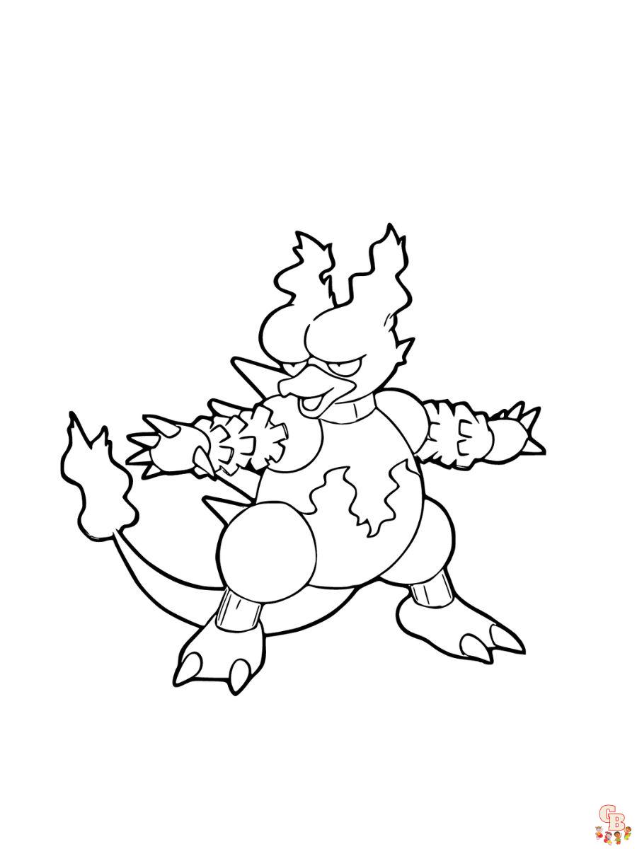 Magmar coloring pages