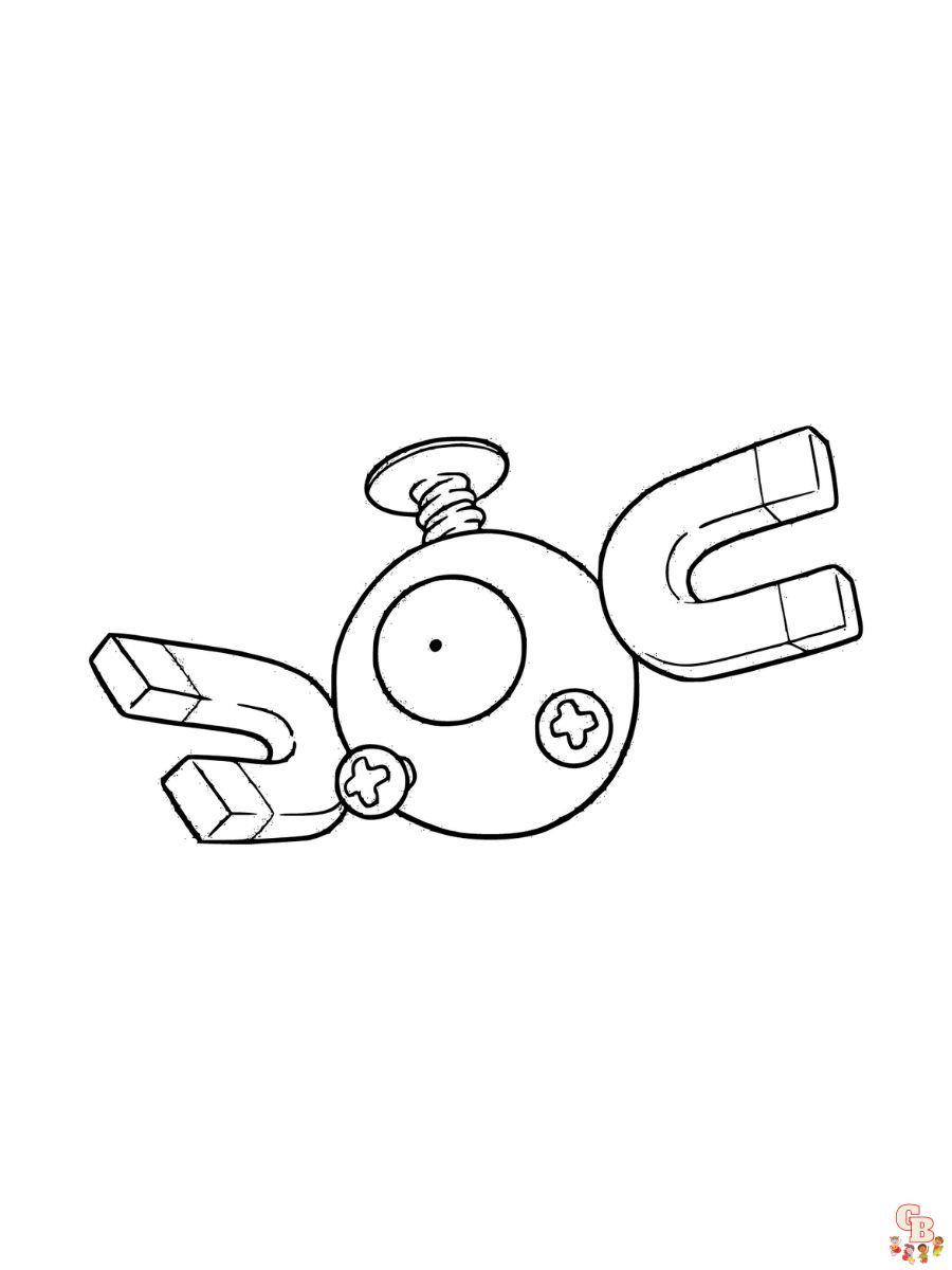 Magnemite coloring pages