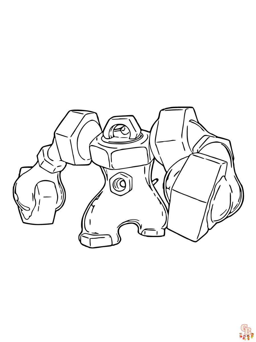 Melmetal coloring page