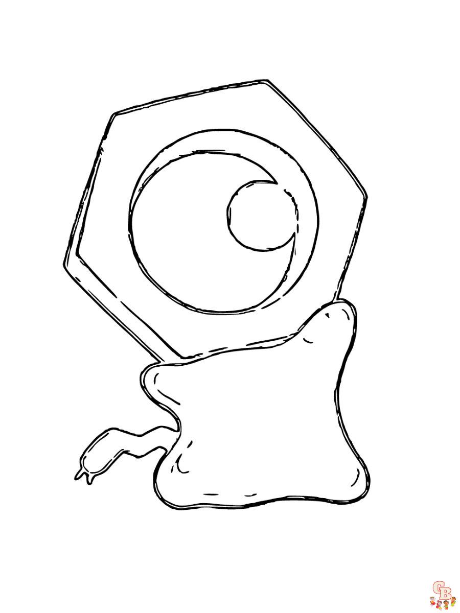 Meltan coloring page