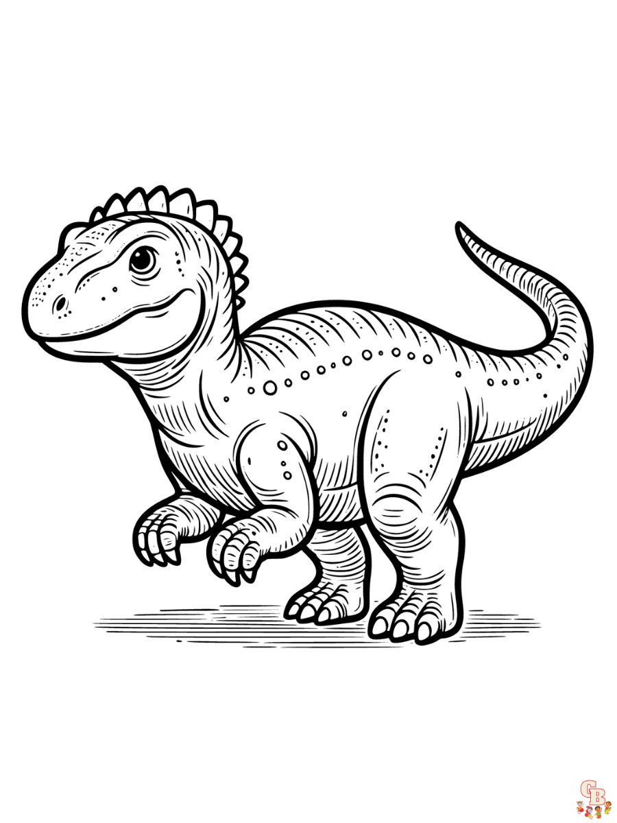 Metriacanthosaurus Coloring pages