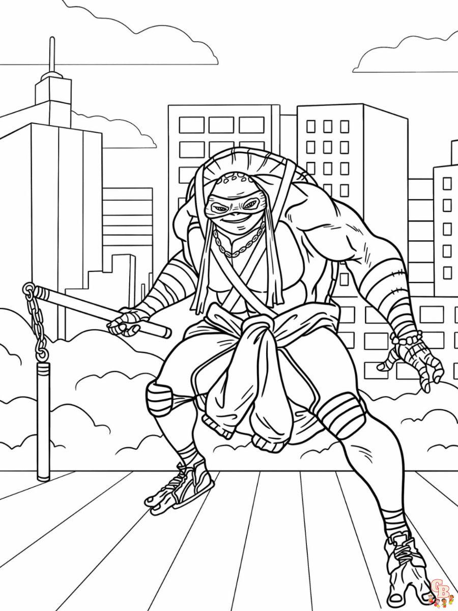 Michelangelo Coloring Pages Free