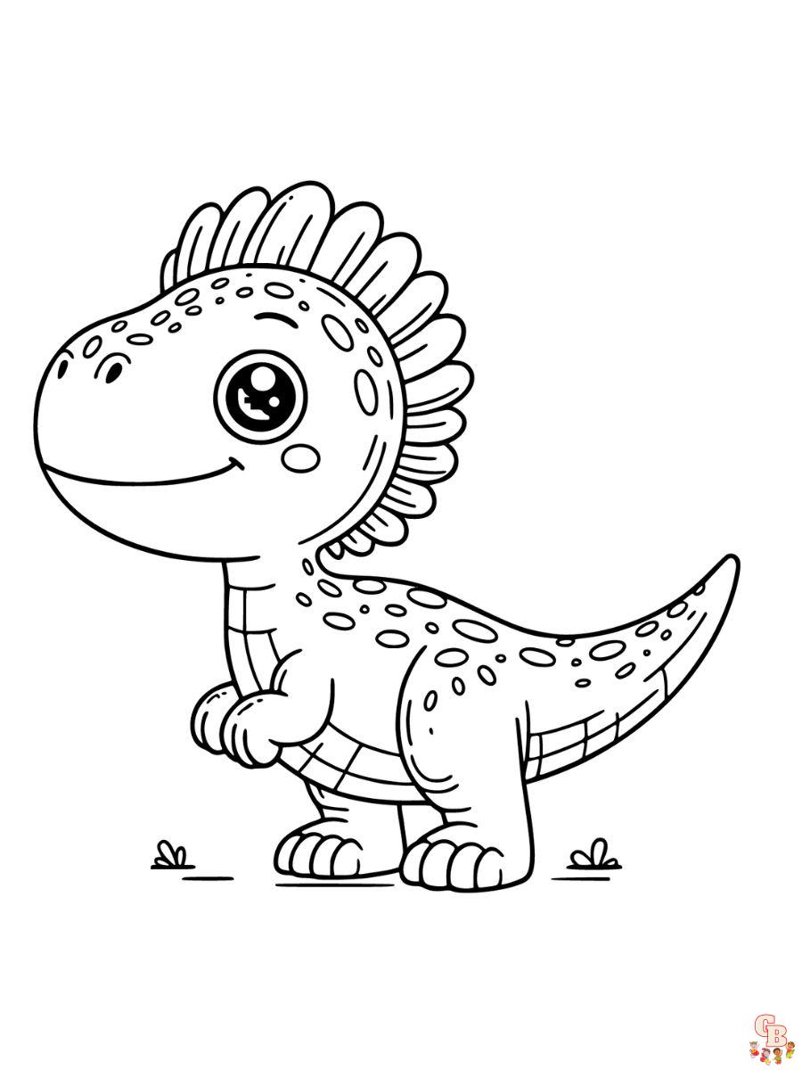 Monolophosaurus Coloring pages