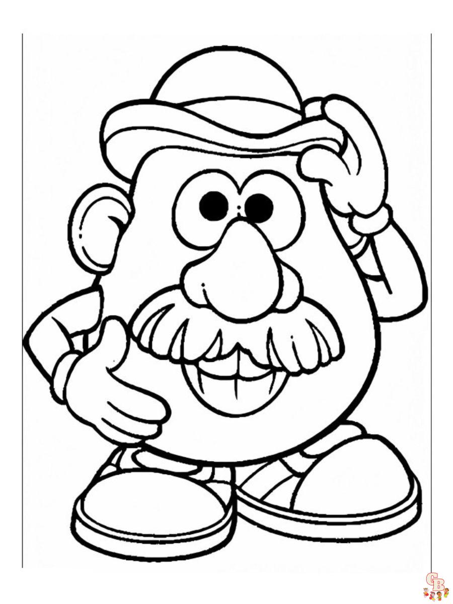 Mr. Potato Head toy story coloring pages