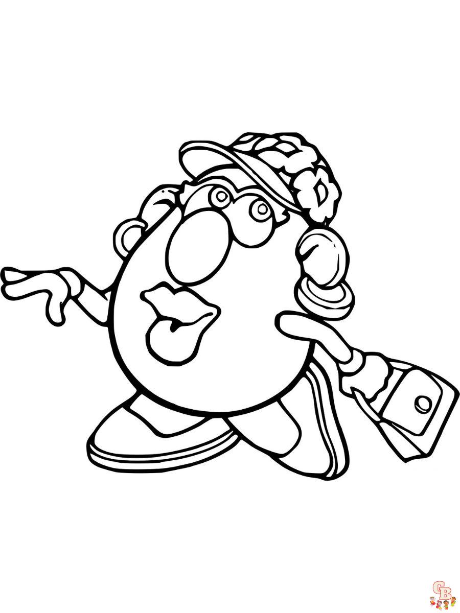 Mrs. Potato Head toy story coloring pages