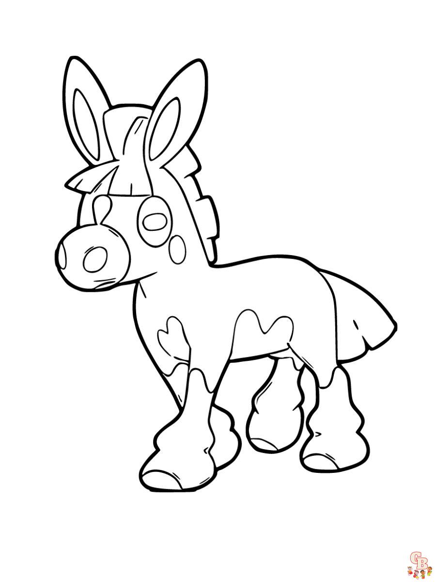 Mudbray coloring page