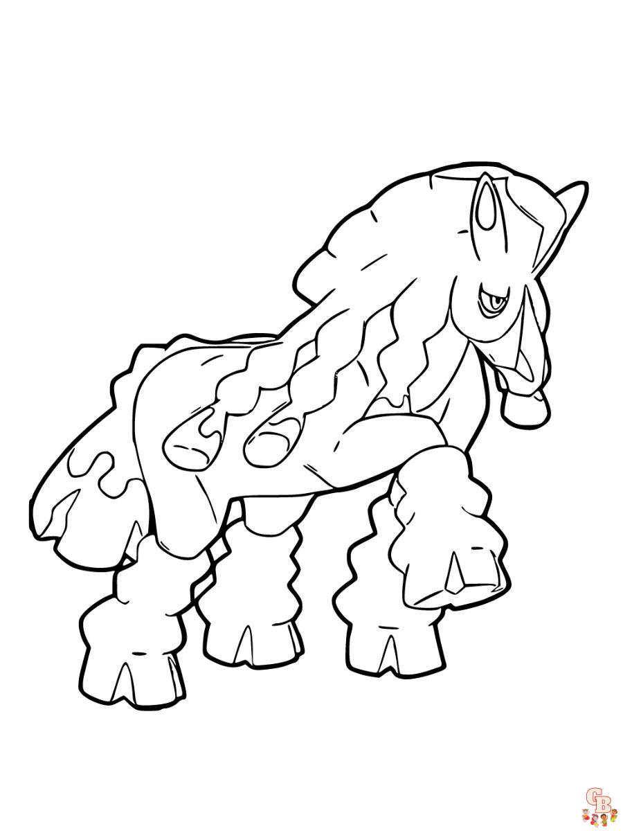 Mudsdale coloring page