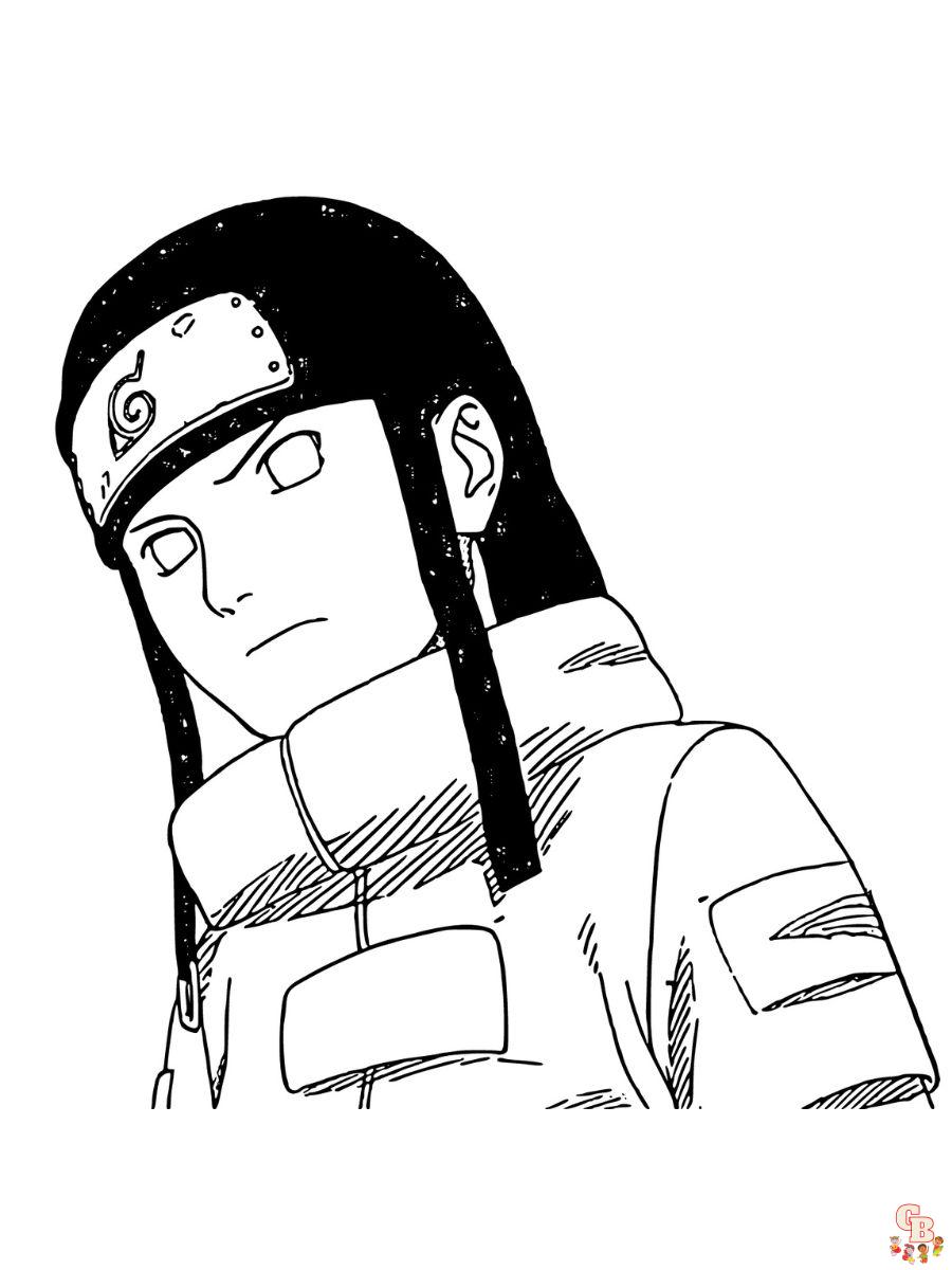 Neji coloring page free