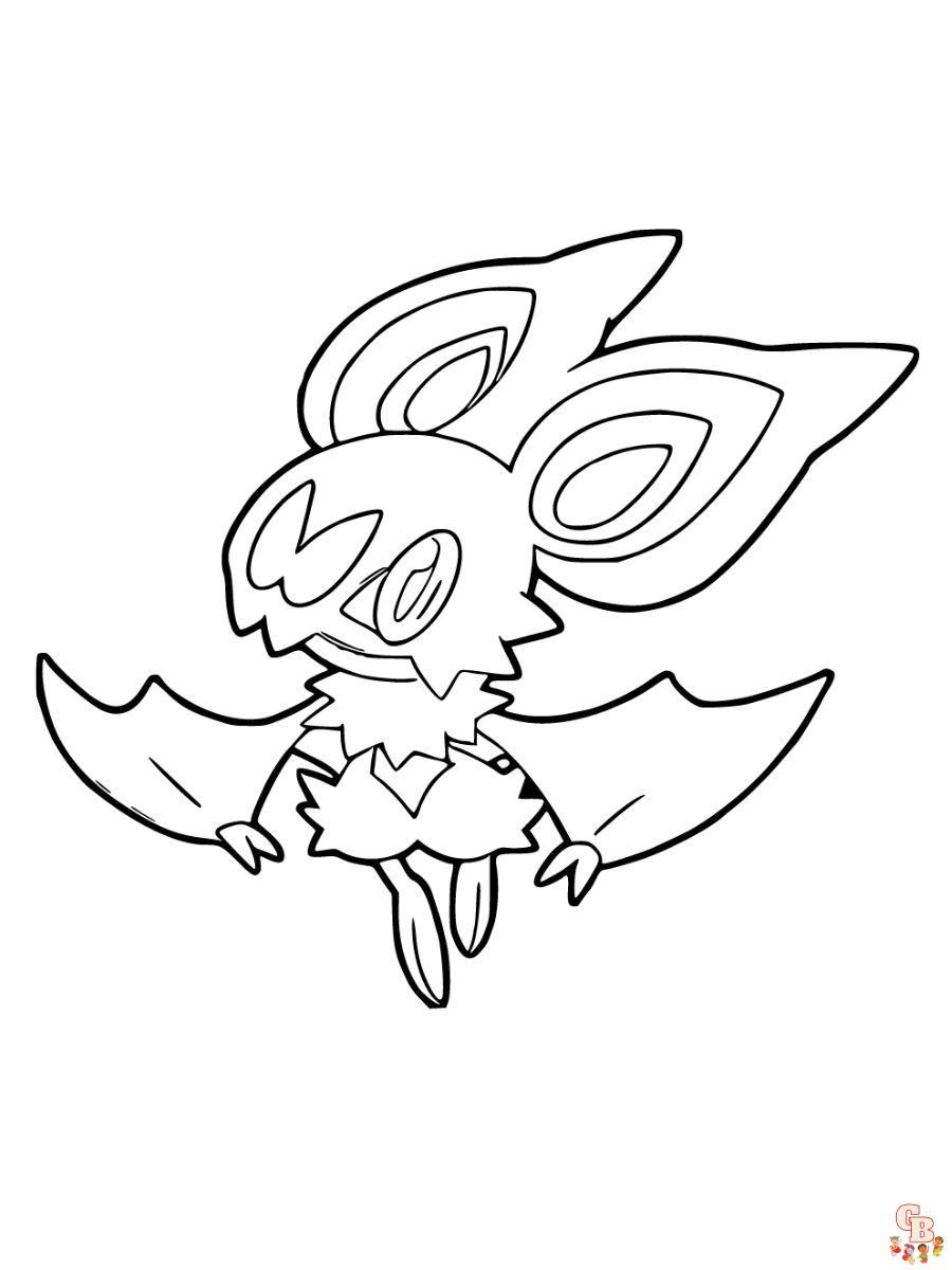 Noibat coloring page