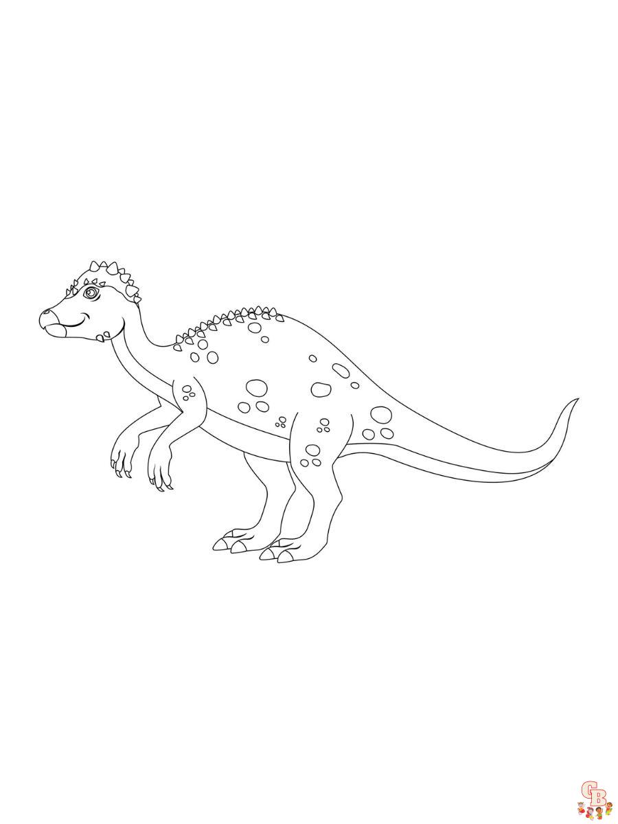 Pachycephalosaurus Coloring pages