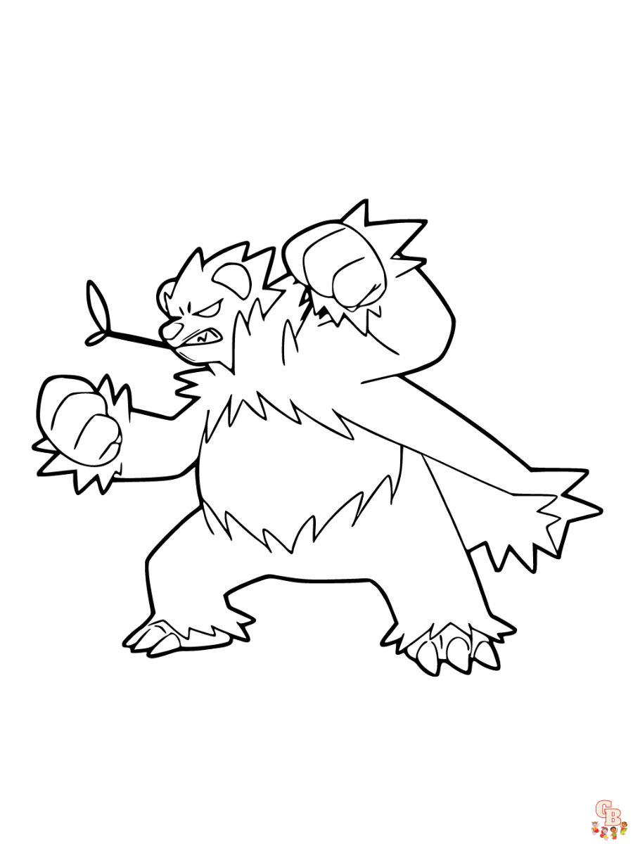 Pangoro coloring page