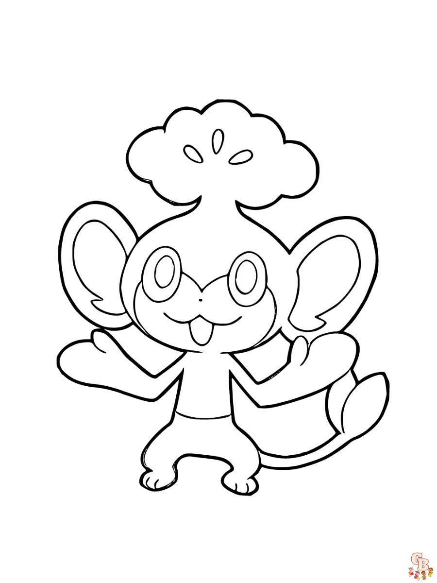 Pansage coloring page