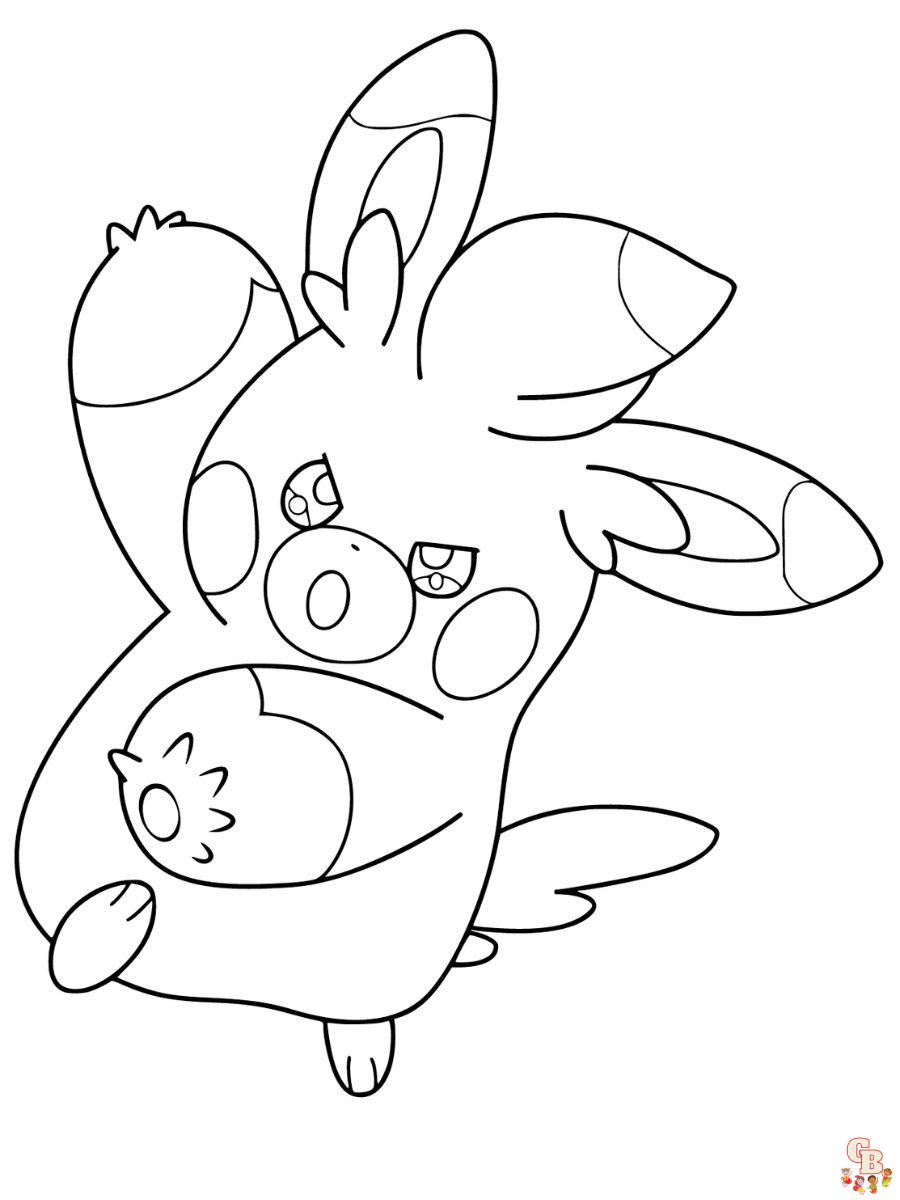 Pawmo coloring page