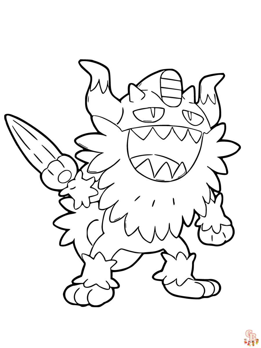 Perrserker coloring page