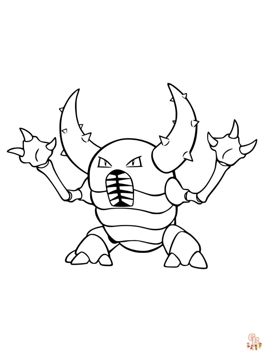 Pinsir coloring pages