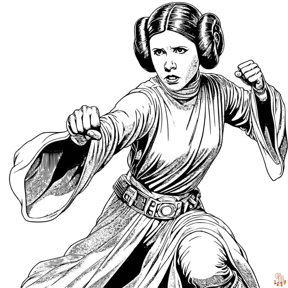 Princess Leia Coloring Pages