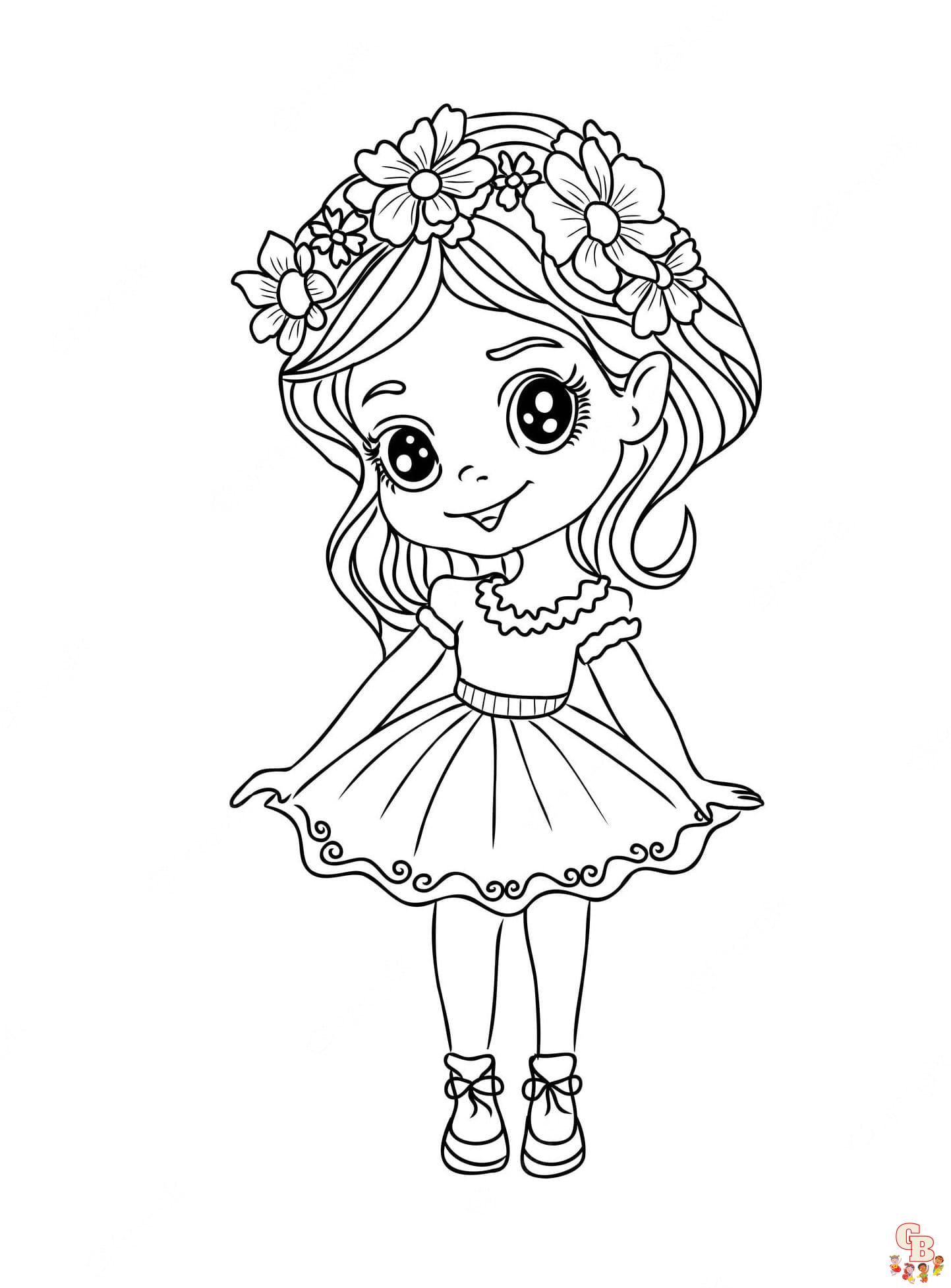 Printable Girly coloring sheets