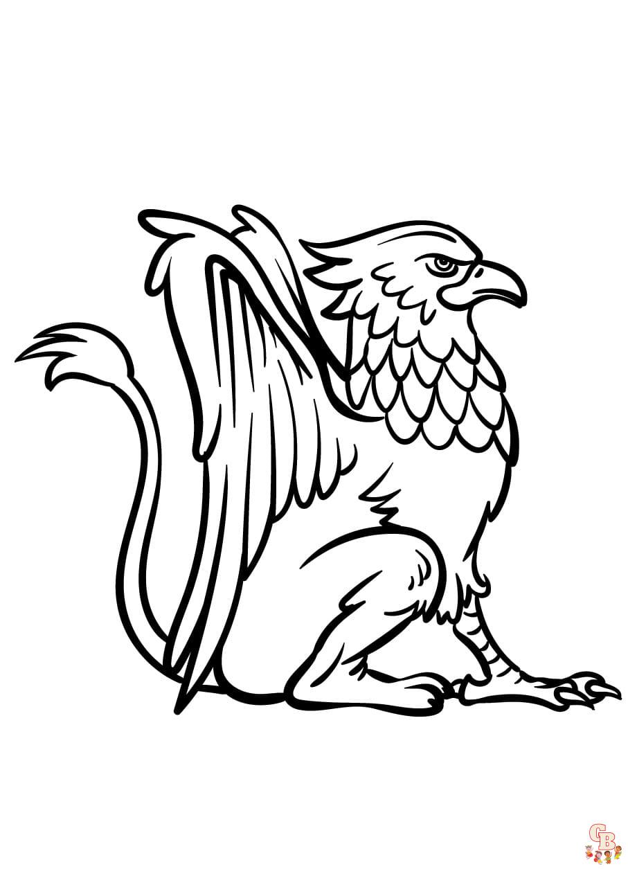 Printable Griffin coloring sheets
