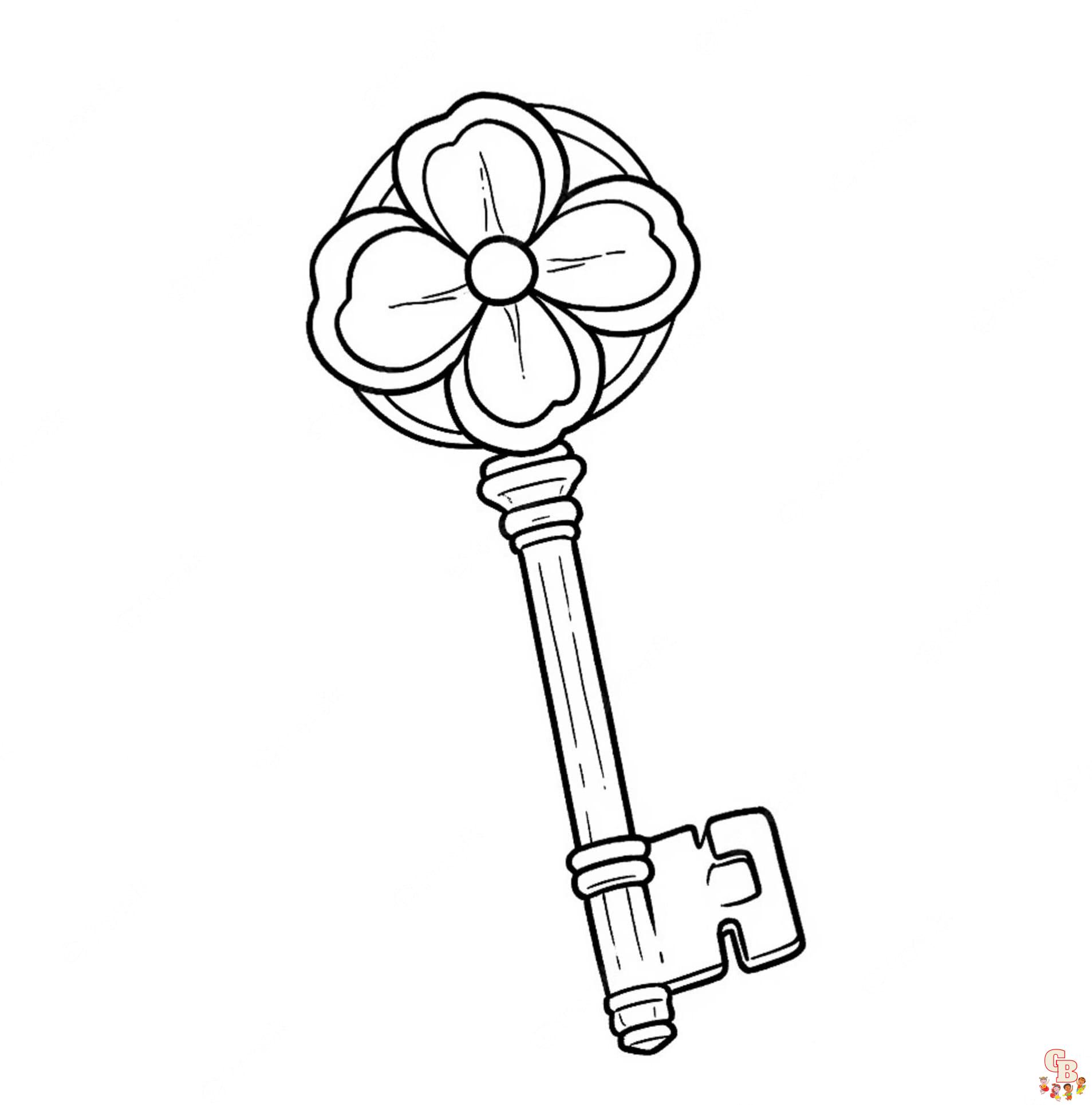 Printable Key coloring sheets