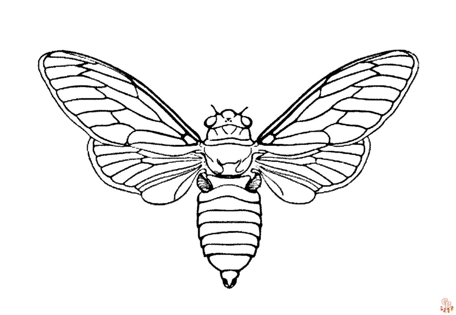 Printable Moth coloring sheets