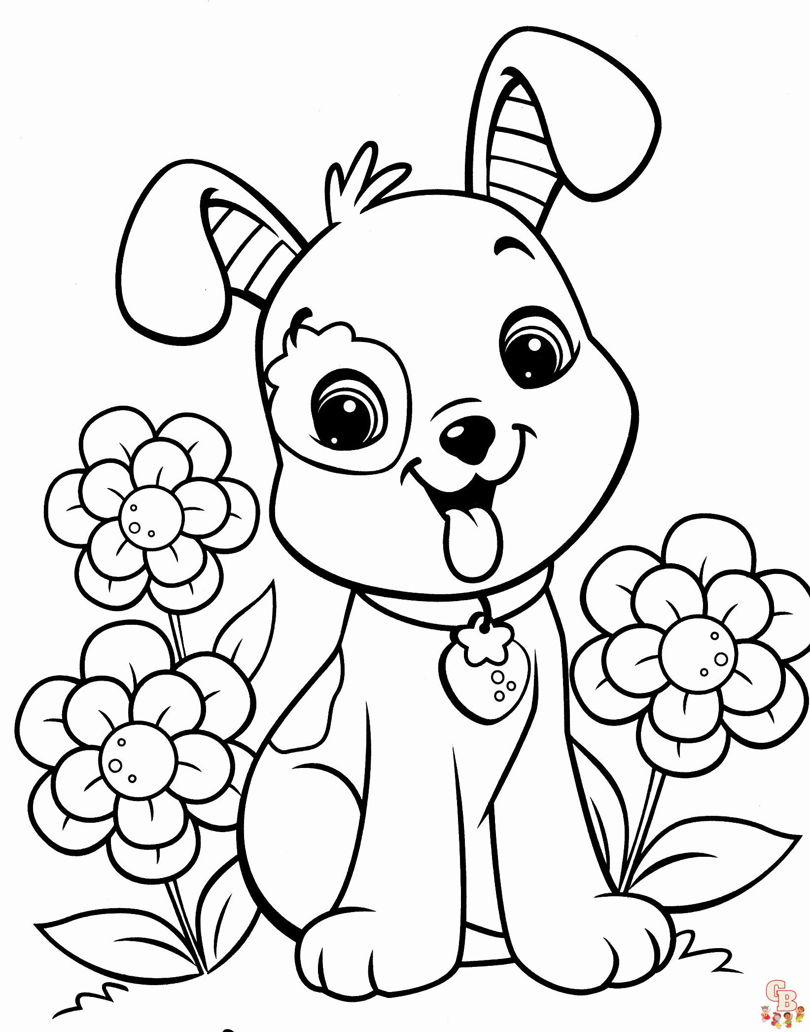 Printable Pet coloring sheets