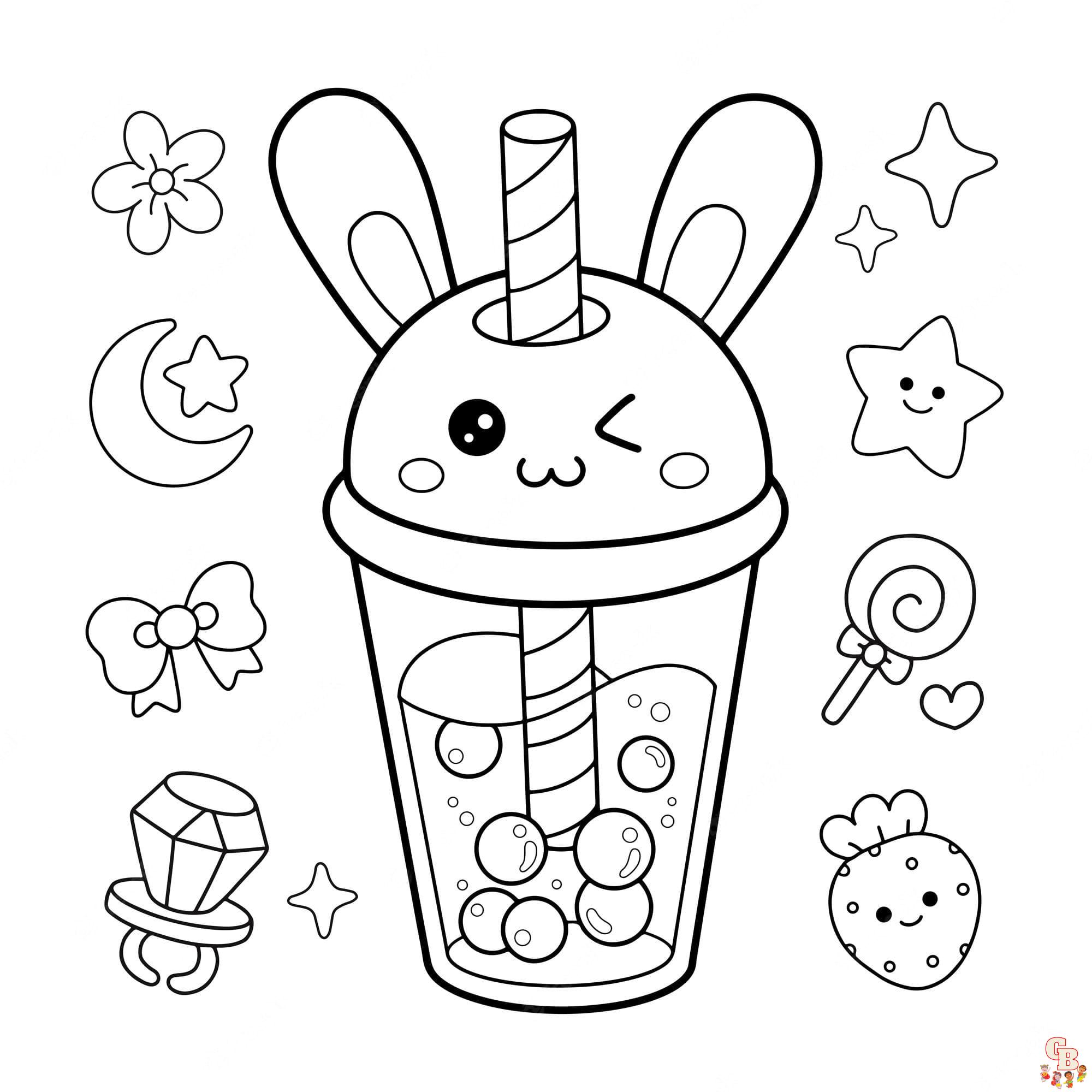 Printable Squishy coloring sheets