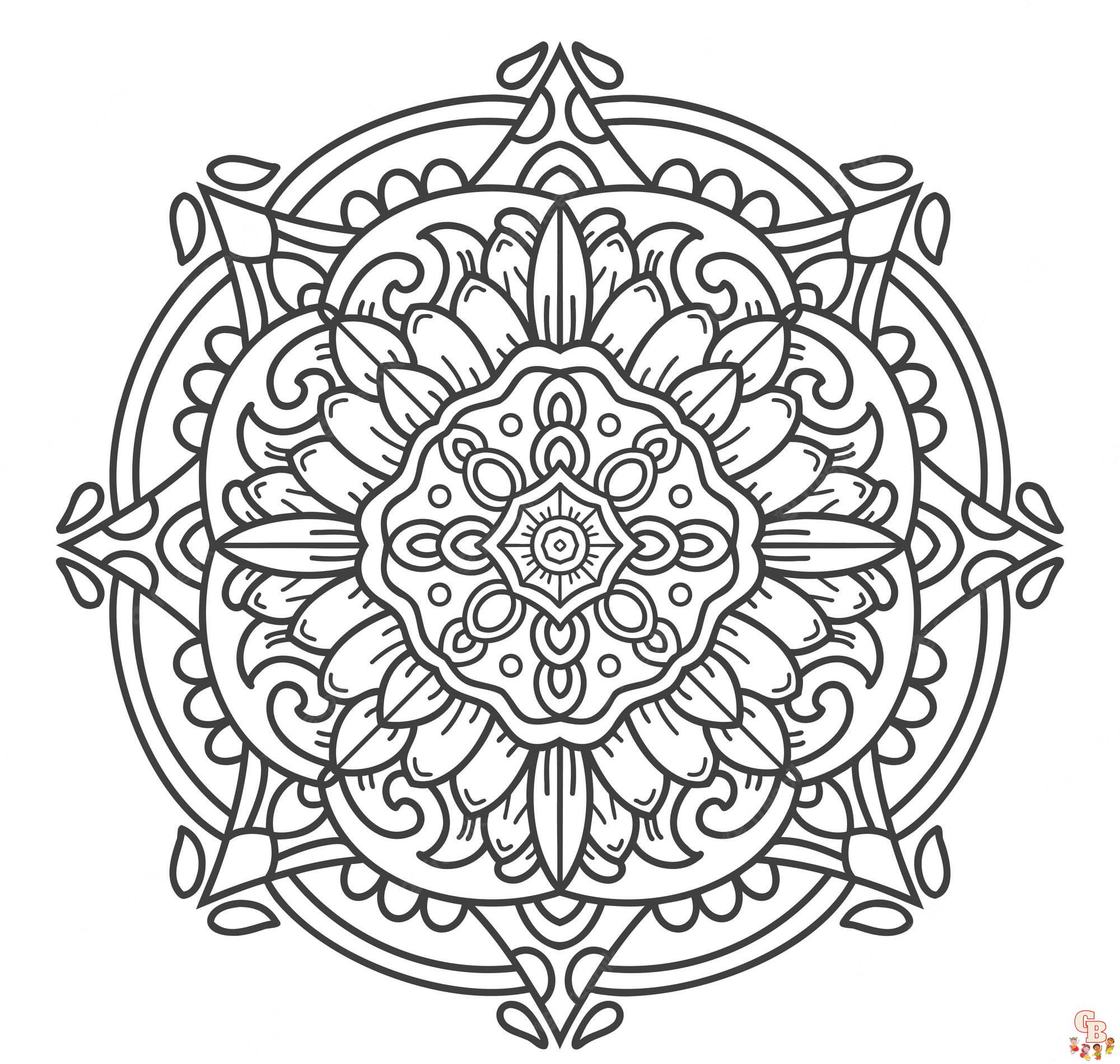 Printable Zentangle coloring sheets