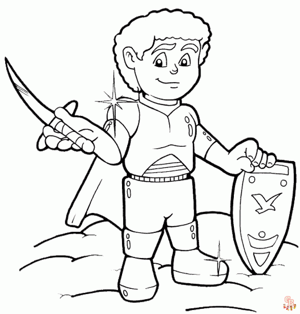 Printable armor of god coloring sheets