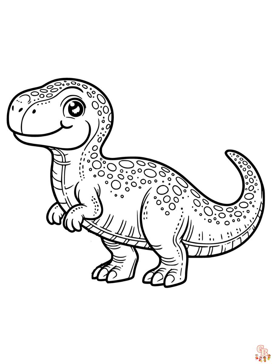 Printable carnivore dinosaur coloring pages