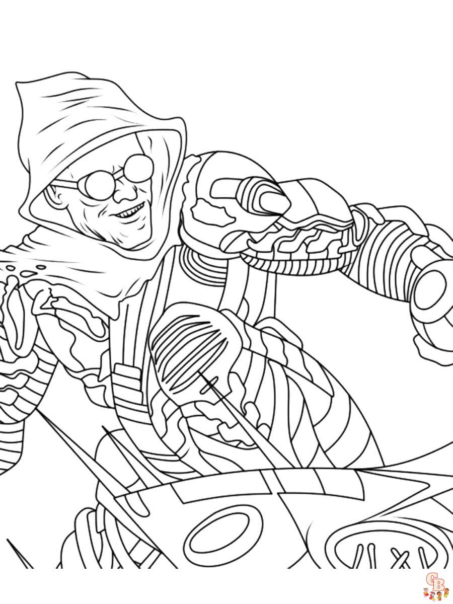 Printable green goblin coloring sheets