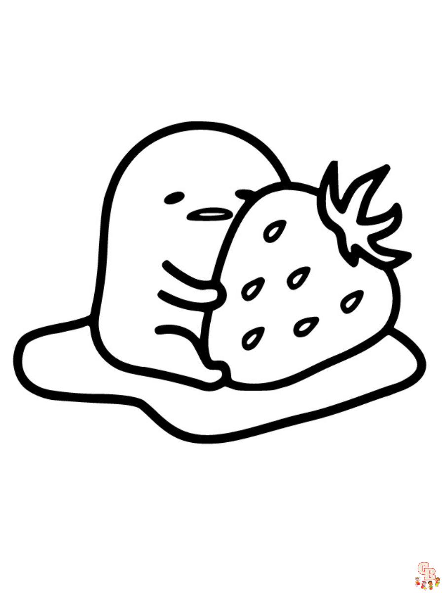 Printable gudetama coloring pages free